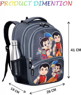 CRS CREATIVE Kids Stylish Junior School Bag Backpacks Cartoon/Boy/Girl/Baby/ (3-9 Years) 21 L Backpack(Grey)