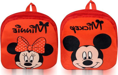 Bluemoon BM-combo of 2 red mickey, red minnie_1611 12 L Backpack(Multicolor)