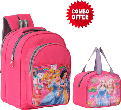 AAZAA Combo of Unisex Backpack & Lunch Bag for Office/College/Pinic/School/Casual 45 L Backpack(Pink)
