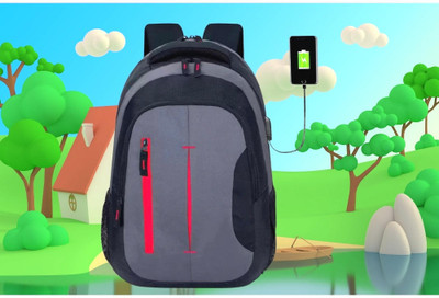 JairaJ backpack bag laptop bag school backpag(19.1*14) 38.1 L Laptop Backpack(Red)