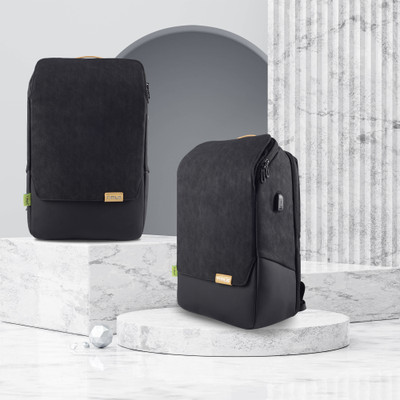 Timus Magnet Professional Casual Laptop Backpack 22 L Laptop Backpack(Black)