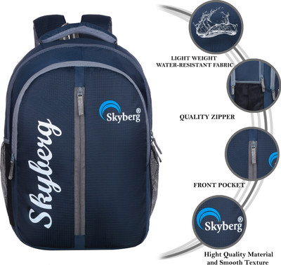 Skyberg Medium 35L Laptop backpack waterproof For College,school,Office 35 L Backpack(Blue)