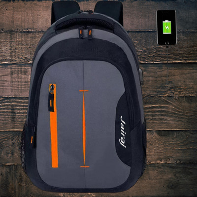 JairaJ backpack bag laptop bag school backpag(20*14) 38 L Laptop Backpack(Black, Grey)