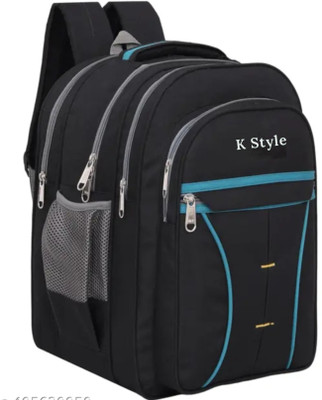Kstyle Latest And Trendy 4 Compartment,College tution Waterproof School Bag 60 L Backpack(Black)