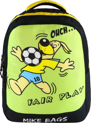 Mike Junior Backpack Soccer Dog 15 L Backpack(Yellow)