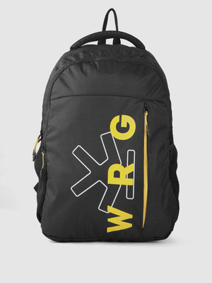 WROGN Unisex Printed Backpack 17.4 L 17.4 L Backpack(Black)