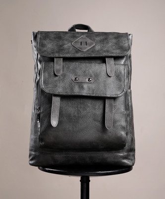 French Accent Men's The Traveller's Guide Backpack - Charcoal Grey 24 L Backpack(Grey)