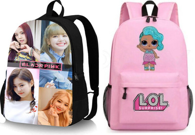 KSC DGTL-025_@@@_1PC & LOL-PRINTPINK-1PC_@ Backpack(Black, Pink, 30 L)
