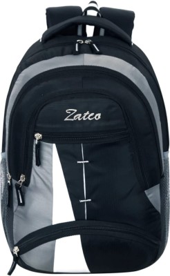 ZATCO 35L spacy comfortable 4th to 10th class casual college Waterproof School Bag 35 L Laptop Backpack(Black, White)