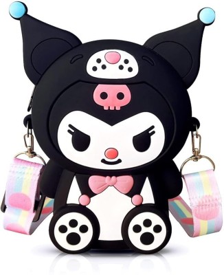 Venzina Kuromi Shoulder Bag Kawaii Cartoon Kuromi Bag Cute Kuromi Wallet My Melody 2.5 L Backpack(Multicolor)