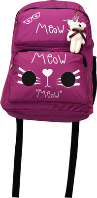ORCIHID FASHION Meow 25 L Backpack(Pink)