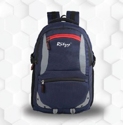 RITZY Large 40 L Laptop Backpack Spacy unisex backpack with rain cover (NAVY BLUE ) 40 L Laptop Backpack(Blue)