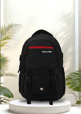 WFB Laptop Backpack Water Resistant Travel Bag for Men Women Office College Use 35 L Laptop Backpack(Black)