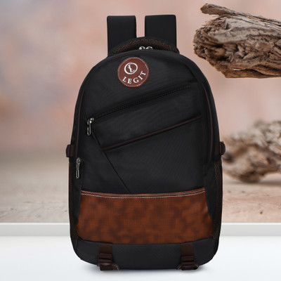 Legit With Rain Cover | Comfortable Backpack 40 L Laptop Backpack(Black)