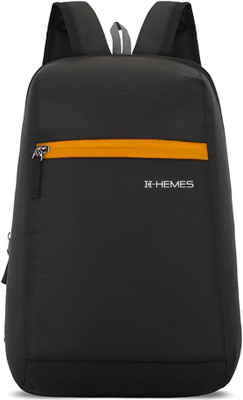 HMFURRYS FINEST Small Bag, Gym Bag, Multipurpose Bag 1 Main Compartment with Front Zip Pocket 12 L Backpack(Black, Orange)