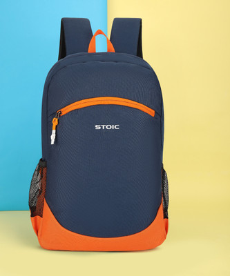 STOIC Daypack, College bags, Office bags, For Men and Women 24 L Backpack(Blue, Orange)
