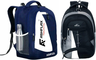 ASHFLAX Large 35 L Laptop Backpack Bags & backpacks/Bags/backpacks/school bag/ 35 L Backpack(Blue, Black)