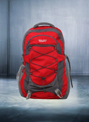 Galaxy Craft Casual Men’s Backpack | Lightweight College & Office Bag For Men & Women 32 L Laptop Backpack(Red, Grey)