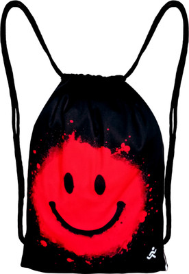 CSZ Attractive Printed Drawstring Polyester Backpack for Sports/ Gym/Yoga/Casual 18 L Backpack(Red)