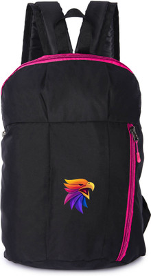 Cp Bigbasket Multicolor-Eagle-PinkZip-Bag_17 12 L Backpack(Black, Pink)