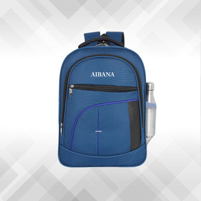 AIBANA backpack unisex bag for office college travel school high-grade polyester fabric 30 L Laptop Backpack(Blue)