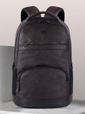 Gear Leather Vintage 2 without Anti Theft 33 L Laptop Backpack(Brown)