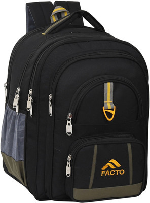 facto Large 70 L Backpack Stylish Waterproof School bag 6th to 10th Class 70 L Backpack(Black)