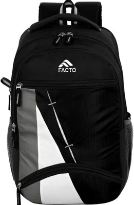 facto Bagpack school college, travel, office bag,laptop bag,bags men 30 L Laptop Backpack(Black)