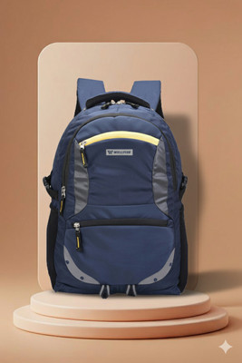 Wellfire Laptop bag Made with high-quality, lightweight, and water-resistant fabric 35 L Laptop Backpack(Blue)