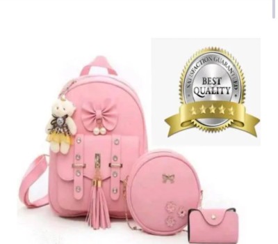 AARAALS collection Pink Dimond 6 9 L Backpack(Pink)