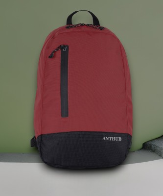 ANTHUB Backpack Light weight Upto 15.6 Inch Laptop Backpack 16 L Laptop Backpack(Maroon, Black)