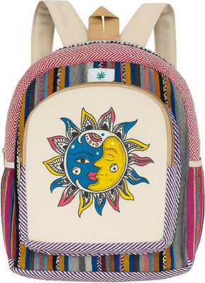 TRENDZBYMONI Boho sun Canvas Backpacks 20 L Backpack(Multicolor)