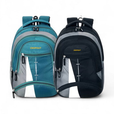 CROPOUT Combo of 2 Backpacks for Men & Women Stylish School College Bag 35 L Laptop Backpack(Multicolor)