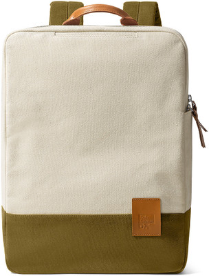 DailyObjects Natural White - Olive 9 to 9 12 L Laptop Backpack(White)