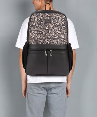 ZOUK FloMotif Office Backpack 16.5 L Laptop Backpack(Black)