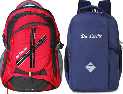 Da Tasche CROSS RED 35 L Backpack(Red, Blue)