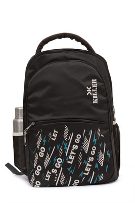 KILLER unisex Spacy and reflective strip 30 L Laptop Backpack(Black)