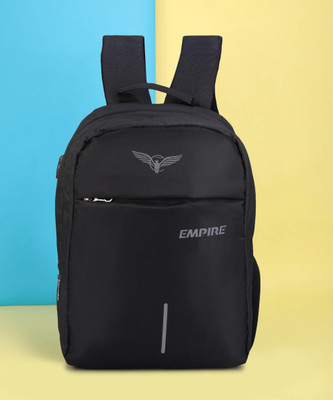 EMPIRE Multi-Use USB Backpack for Daily Use College Office Study and Travel 18 L Laptop Backpack(Black)