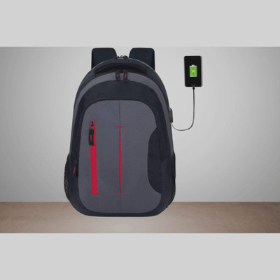 Shivra backpack for men backpack bags bagpack 35 L Laptop Backpack(Black, Grey)