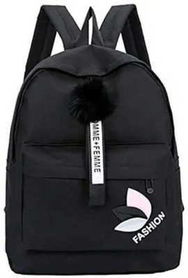 ARK FASHION Medium Stylish Cute backpack with 20L Capacity 22 L Backpack(Black)