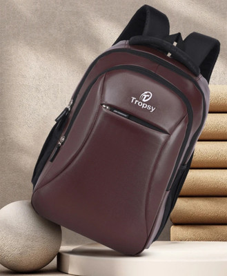 Tropsy Casual Backpack/College Backpack/Office Bag For Girls&Boys Waterprof School Bag Waterproof School Bag(Brown, 35 L)
