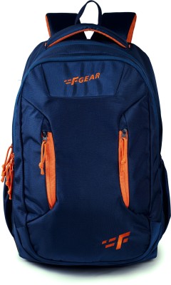 F GEAR Amigo Navy Orange 37 L Laptop Backpack(Blue, Orange)