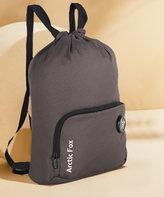 Arctic Fox Dull Grey Drawstring bag 15 L Backpack(Grey)