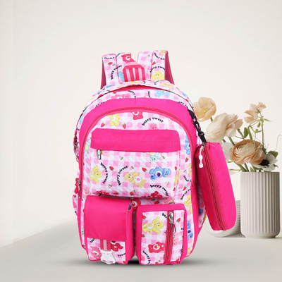 Baby Girl School Bags For Girls | College Bags For Girls | Korean School Bags For Girls 30 L Backpack(Pink)