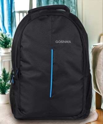 GOSNMA Laptop Backpack Upto 15.6 Inch Laptop Everyday Backpack 25 L Laptop Backpack(Black, Blue)