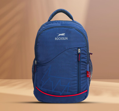 rocksun 35L Laptop Backpack For Men & Women Attractive Stylish & Waterproof Backpack 35 L Laptop Backpack(Blue, Orange)