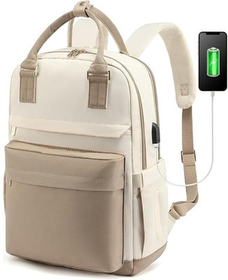 TS WITH TECHSUN Stylish Mini Laptop Backpack Bag for College High School Travel 20 L Laptop Backpack(Black)