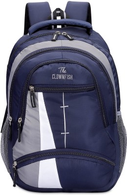 The CLOWNFISH Moxie Polyester 25 Ltr Unisex Laptop Backpack for 14 inch Laptops (Blue) 25 L Laptop Backpack(Blue)