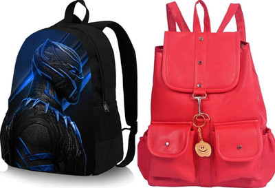khatushyam collection A_PANTHERBLUE_@@_1PC & RED-4PKT-BACKPACK-SINGLE_abc 30 L Backpack(Black, Red)