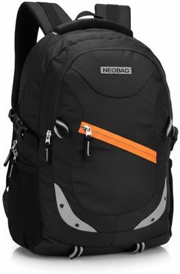 flexlyn Laptop Backpack Spacy unisex with reflective strip 35 L Laptop Backpack(Black)